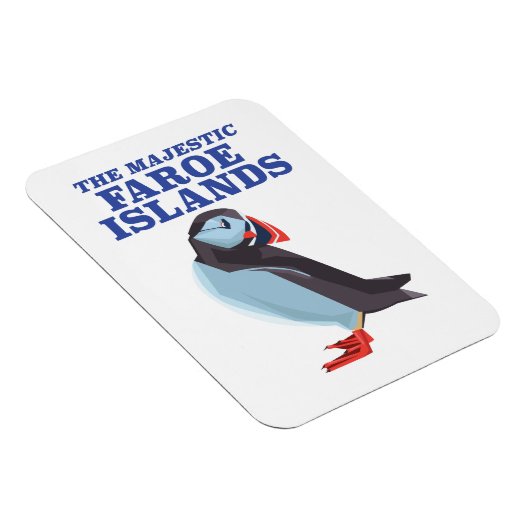 Färöer Puffvogel Magnet (Rechte Seite)