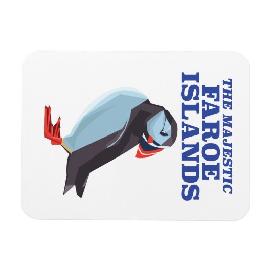 Färöer Puffvogel Magnet (Horizontal)