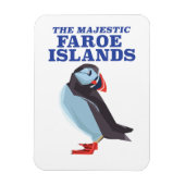 Färöer Puffvogel Magnet (Vertikal)