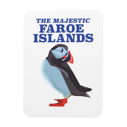 Färöer Puffvogel Magnet (Vertikal)