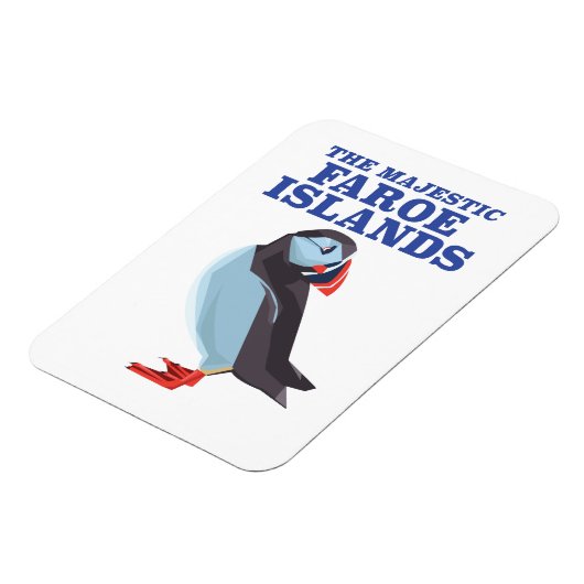 Färöer Puffvogel Magnet (Linke Seite)
