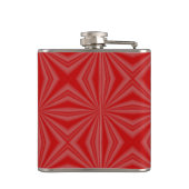 Färöer Rote LIEBE Flag Personalisiert Flachmann (Rückseite)