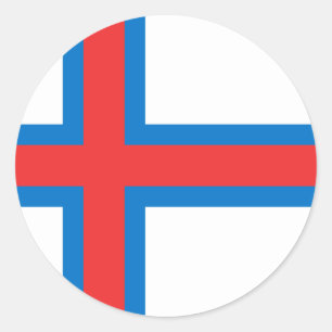 Färöer Runder Aufkleber