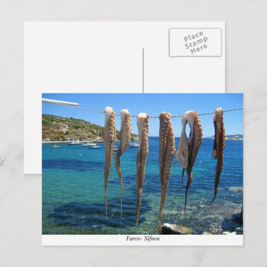 Färöer - Sifnos Postkarte (Vorne/Hinten)