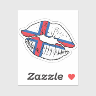 Faroes-Liebe Faroes Lipstick Aufkleber