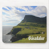 Faroese Dorf von Gásadalur: Mousepad (Vorne)