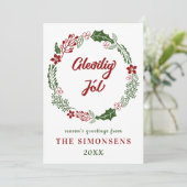 Faroese frohe Weihnachten, Custom Feiertagskarte (Stehend Vorderseite)