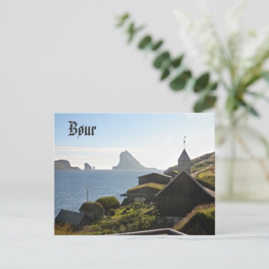 Faroese Village Bøur: Postkarte (Stehend Vorderseite)