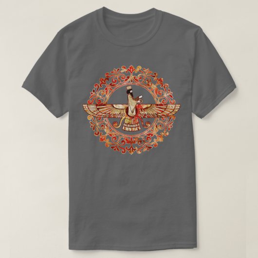 Farohar Faravahar Fravashi Marble and Gold (2) T-Shirt (Design vorne)