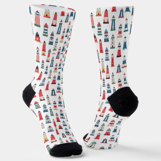 Faróis de Portugal Nautical Crew Socks – Sustainab Socken (Gewinkelt)