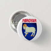Färöisches Wappen (DÄNEMARK) Button (Vorne & Hinten)