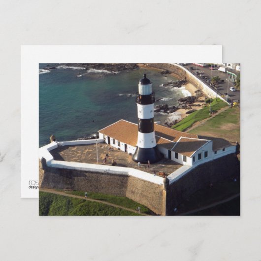 Farol da Barra Postkarte (Vorne/Hinten)