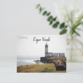 Farol de D Maria Pia Cape Verde Postkarte (Stehend Vorderseite)