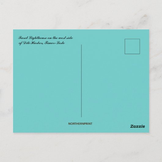 Farol Lighthouse in Dili Timor Leste Postkarte (Rückseite)