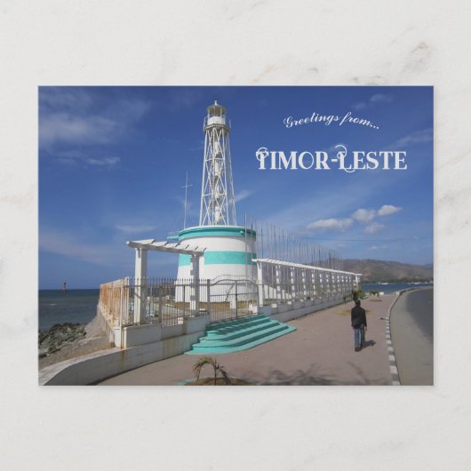 Farol Lighthouse in Dili Timor Leste Postkarte (Vorderseite)