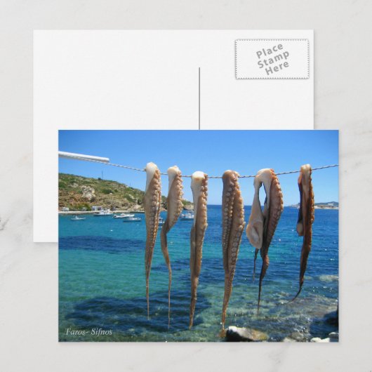 Faros- Sifnos Postkarte (Vorne/Hinten)