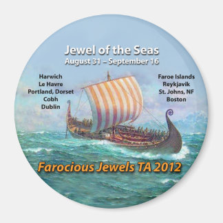 FAROZIÖSE JEWELS TRANATLANTIK KÜHLSCHRANKMAGNET AU
