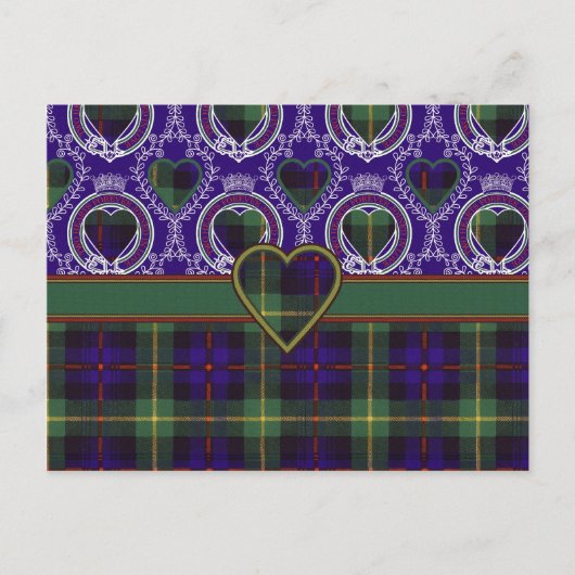 Farquarson Scottish Tartan Postkarte (Vorderseite)