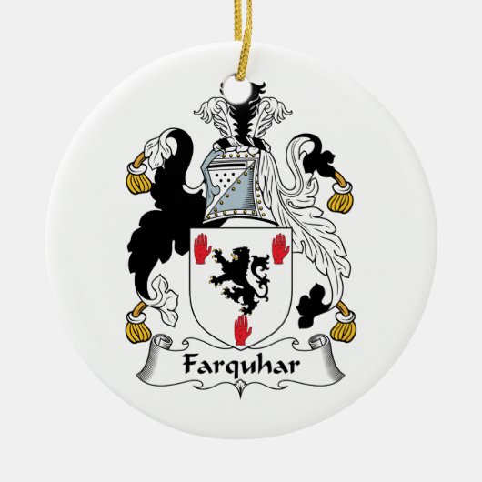 Farquhar Familienwappen Keramikornament (Vorne)