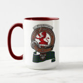 Farquharson Clan Abzeichen Combo 15oz Tasse (Links)