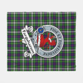 Farquharson Clan Abzeichen Tartan Kariert Fleecedecke (Vorderseite (Horizontal))