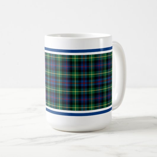 Farquharson Clan Tartan Kaffeetasse (VorderseiteRechts)
