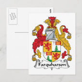 Farquharson Familienwappen Postkarte (Vorne/Hinten)