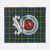 Farquharson Modern Clan Abzeichen Tartan Kariert Fleecedecke (Vorderseite (Horizontal))