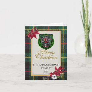 Farquharson schottischer Clan Tartan & Wappen Karte