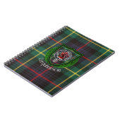 Farquharson Schottischer Clan Tartan & Wappen Notizblock (Linke Seite)