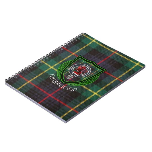 Farquharson Schottischer Clan Tartan & Wappen Notizblock (Linke Seite)
