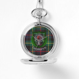 Farquharson Scottish Clan Tartan & Crest Armbanduhr