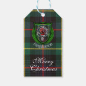 Farquharson Scottish Clan Tartan & Crest Geschenkanhänger (Vorderseite)