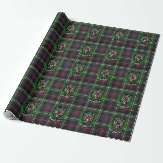Farquharson Scottish Clan Tartan & Crest Geschenkpapier (Ungerollt)