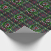 Farquharson Scottish Clan Tartan & Crest Geschenkpapier (Ecke)