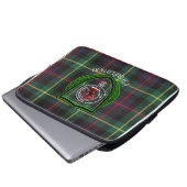 Farquharson Scottish Clan Tartan & Crest Laptopschutzhülle (Vorne Knopf)