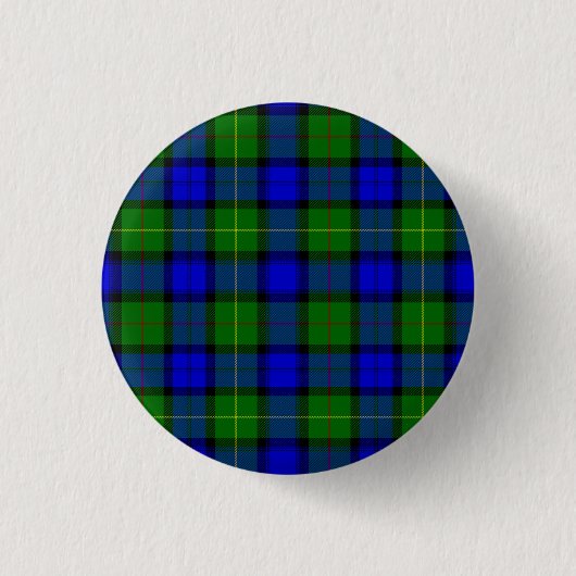 Farquharson tartan blau grün kariert button (Vorderseite)