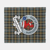 Farquharson Weathered Clan Abzeichen Tartan Karier Fleecedecke (Vorderseite (Horizontal))