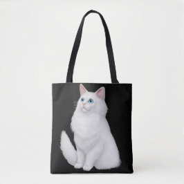 Farrah die weiße persische Katzen-Taschen-Tasche Tasche