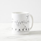Farrah Peptidname Tasse (VorderseiteRechts)