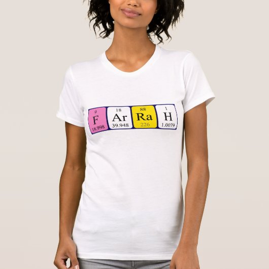 Farrah Periodenname Shirt (Vorderseite)