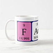 Farrah Periodenname Tasse (Links)