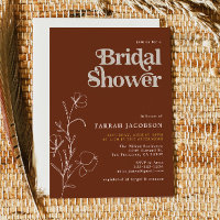 FARRAH Retro 70er Rust Senf Brautparty