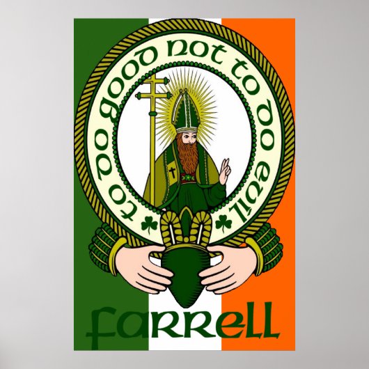 Farrell Clan Motto Poster Print (Vorne)