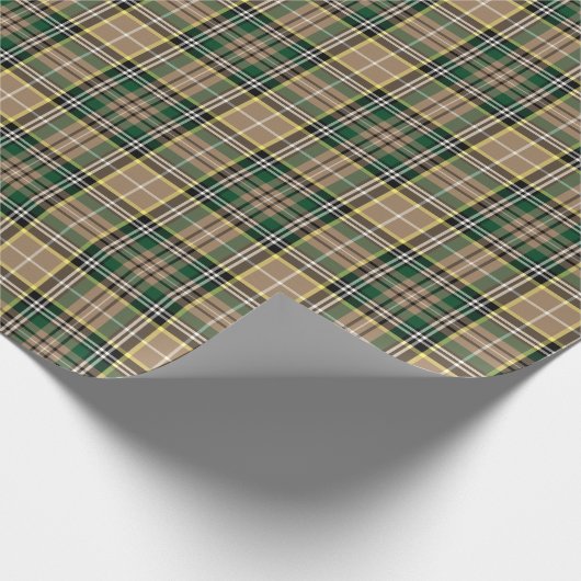 Farrell Clan Tartan Irish Kariert Pattern Geschenkpapier (Ecke)