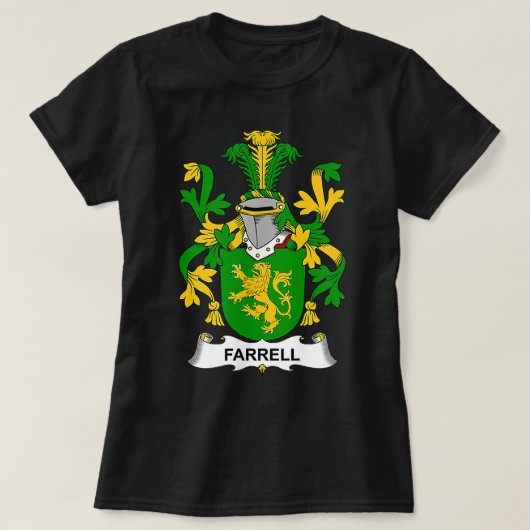 Farrell Coat of Arms Familienwappen T-Shirt (Design vorne)