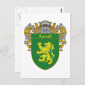 Farrell Coat of Arms (Mantled) Postkarte (Vorne/Hinten)