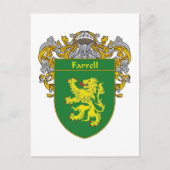 Farrell Coat of Arms (Mantled) Postkarte (Vorderseite)