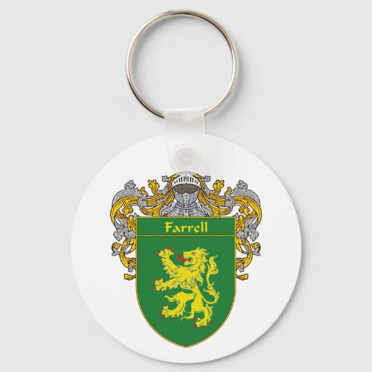 Farrell Coat of Arms (Mantled) Schlüsselanhänger (Vorderseite)