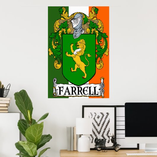 Farrell Coat of Arms Print Poster (Heimbüro)
